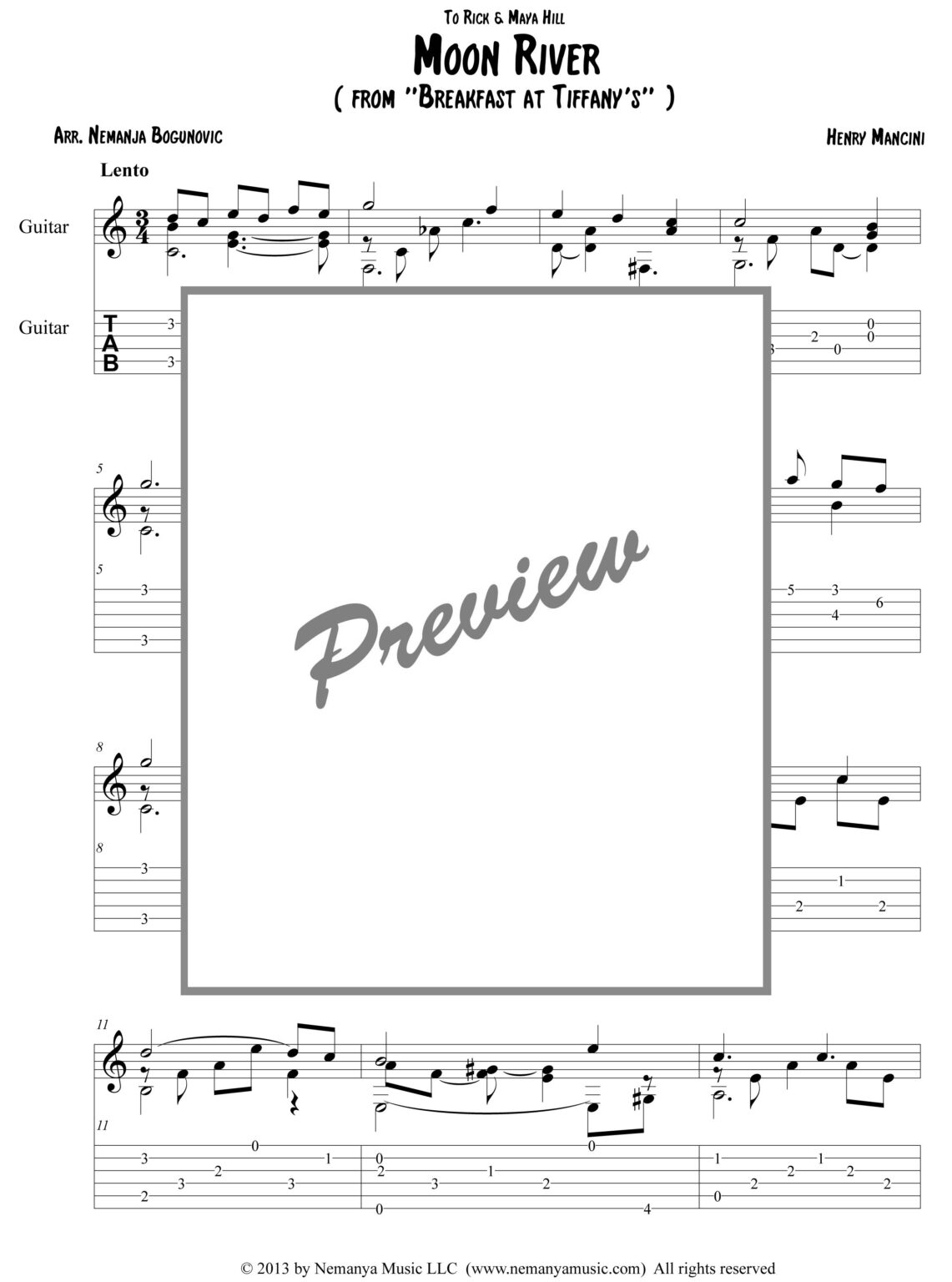 moon-river-sheet-music-with-tab-pdf-download-nemanja-bogunovic